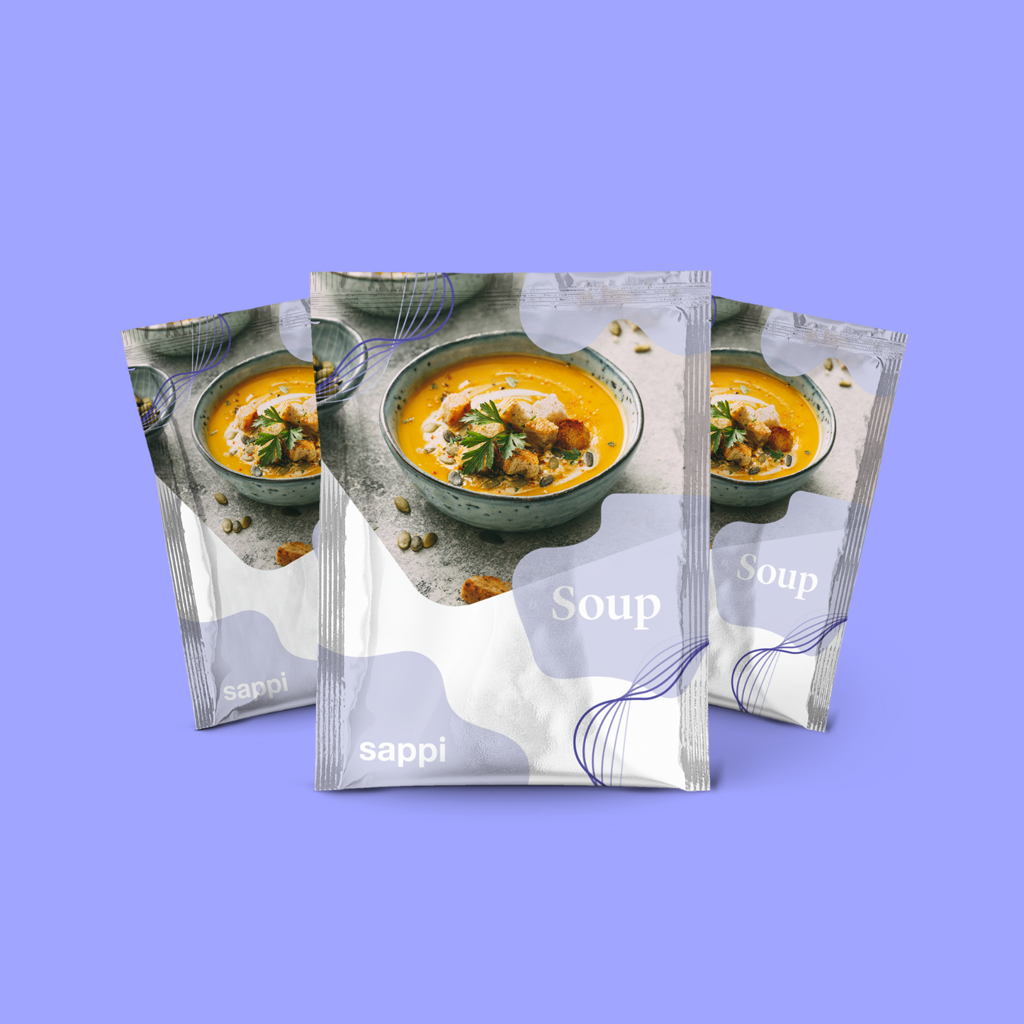 Sachet (5 Barrierepapier-Mockups)